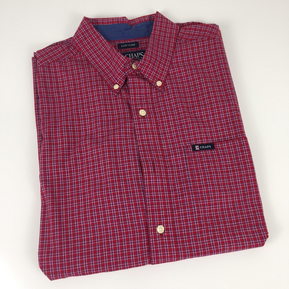 Chaps NWOT Men Short Sleeve Button Up Shirt Size M
